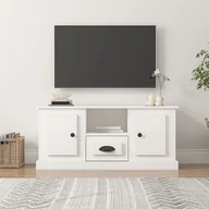 Szafki RTV - vidaXL Szafka pod TV, biała, 100x35,5x45 cm, materiał drewnopochodny - miniaturka - grafika 1