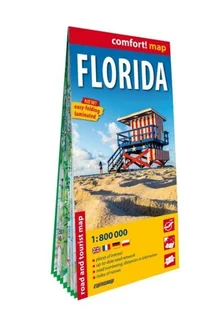 Comfort!map Florida laminowana - książka - Obcojęzyczne przewodniki, mapy i atlasy - miniaturka - grafika 1