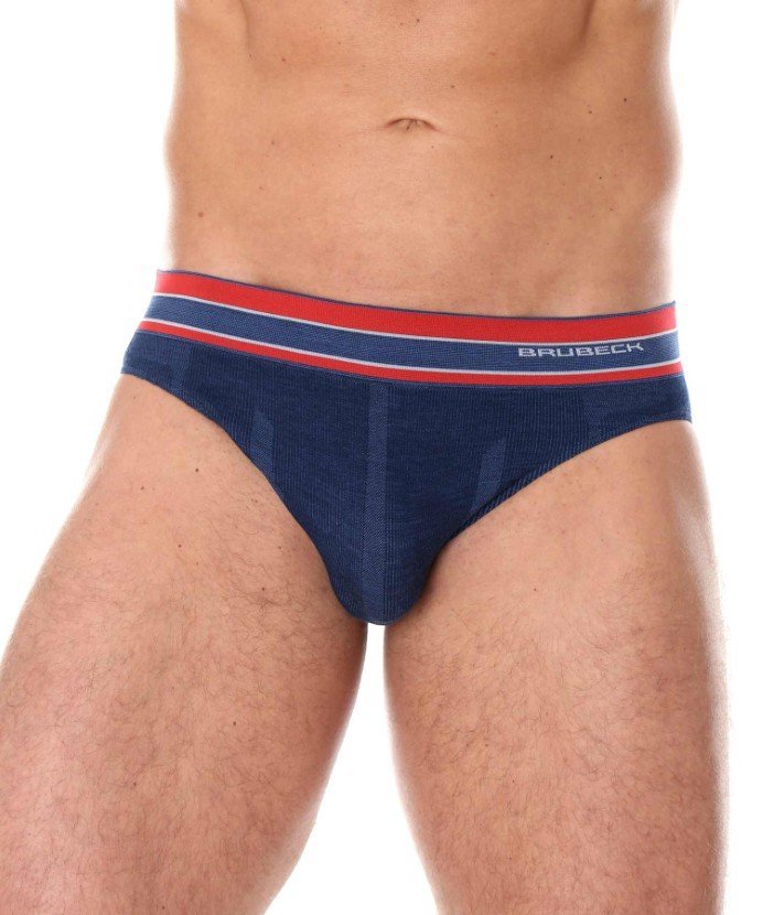 Brubeck,, BRUBECK BE1011M Slipy męskie ACTIVE WOOL granatowy M