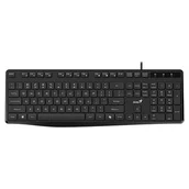 Klawiatury - Genius KB-117S COPILOT, klawiatura CZ/SK, klasyczna, przewodowa (USB), czarna - miniaturka - grafika 1