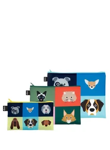 3 Saszetki podróżne Loqi Stephen Cheetham - dogs / cats - Torby szkolne - miniaturka - grafika 1