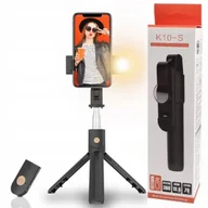 Selfie stick - KIJEK DO SELFIE STICK TRIPOD UCHWYT STATYW Z PILOTEM Z LAMPA BLUETOOT - miniaturka - grafika 1