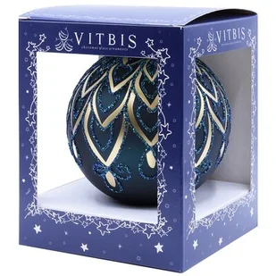 Bombka szklana dekor bogaty 150 mm VELVET GREEN 1 szt - Bombki - miniaturka - grafika 1