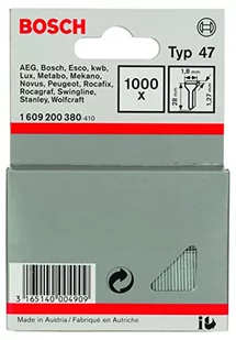 Bosch Gwóźdź, typ 47 1,8 x 1,27 x 28 mm 1609200380 - Pozostałe elektronarzędzia - miniaturka - grafika 1