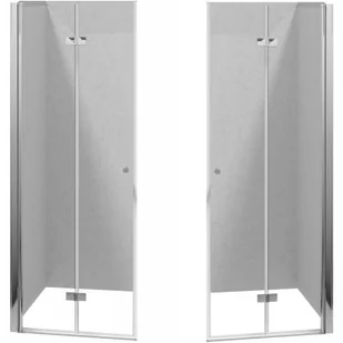 Zestaw Deante Kerria Plus kabina prysznicowa 80 cm kwadratowa chrom/szkło przezroczyste (KTSX042P, KTSX042P) - Kabiny prysznicowe - miniaturka - grafika 1