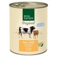 Mokra karma dla psów - REAL NATURE Light Wołowina i cielęcina 12x800 g - miniaturka - grafika 1