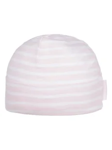 Döll Czapka beanie w kolorze jasnoróżowo-białym - Czapeczki dla niemowląt - miniaturka - grafika 1