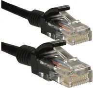 Kable miedziane - 4World RJ-45/RJ-45, kat.5e, U/UTP, czarny, 1m 10329 - miniaturka - grafika 1