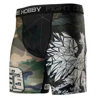 Spodnie sportowe męskie - Spodenki termoaktywne do MMA męskie EXTREME HOBBY POLSKA CAMO - grafika 1