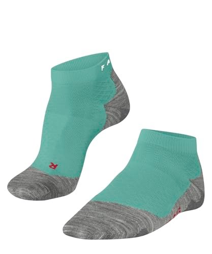 FALKE Kobiety Skarpety do biegania RU5 Race Short W Sso Oddychający I Szybkoschnący przeciw pęcherzom 1 Para, Niebieski Fiji 6423, 35-36