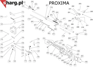 Śruba mocująca kabłąk przednia Hatsan MOD 33 - 155, Dominator 200, Striker, Proxima (777) - Osprzęt do wiatrówek - miniaturka - grafika 35