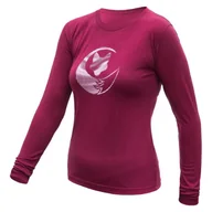 Koszulki sportowe damskie - Koszulka damska Sensor Merino Active Fox Rozmiar: M / Kolor: fioletowy - miniaturka - grafika 1