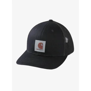 Czapka z daszkiem Carhartt Twill Mesh-Back Logo Patch Cap - black - Czapki męskie - miniaturka - grafika 1