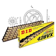 Części motocyklowe - Zestaw łańcuchów DID stal 428VX / 134 zapięcie na klips do Suzuki RV Van 125 ccm rok prod. 2003-2006 - miniaturka - grafika 1