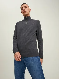 Jack & Jones Sweter w kolorze antracytowym - Swetry męskie - miniaturka - grafika 1
