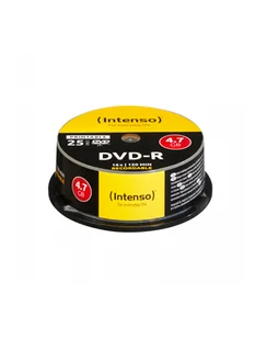 DVD-R Intenso [cake box 25|4.7GB|16x| do nadruku Extra Fine Matt Fullface] - Nośniki danych - miniaturka - grafika 1
