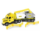 Samochody i pojazdy dla dzieci - Wader Magic Truck Technic laweta z kontenerami 36471 - miniaturka - grafika 1