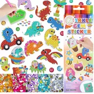 Zabawki kreatywne - Nobo Kids, Naklejki Diamentowe Mozaika Wyklej Haft Dinozaury - miniaturka - grafika 1