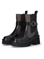 Botki damskie - Liu Jo Botki w kolorze czarno-jasnobrązowym - miniaturka - grafika 1