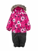 Kombinezony dla dzieci - Dziewczęcy niemowlęcy kombinezon zimowy FUN różowy Lenne r.80 - miniaturka - grafika 1