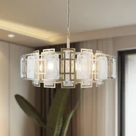 Lampy sufitowe - Żyrandol Karmella Lucea, możliwość ściemniania, brązowy / mosiężny, salon / jadalnia, metal - miniaturka - grafika 1