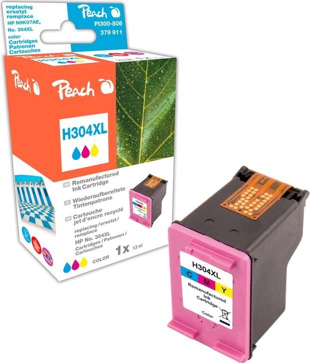 Tusz Triton Peach Tinte color PI300-806 nabój z tuszem 1 szt. Zamiennik Wysoka XL wydajność Cyjan, Purpurowy, Żółty