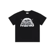 Koszulki sportowe męskie - MANTO T-shirt Koszulka Treasure Zone Oversize Black - miniaturka - grafika 1