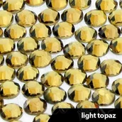 Ozdoby do paznokci - Cyrkonie do paznokci szklane ss3 light topaz 1440 szt paczka - miniaturka - grafika 1