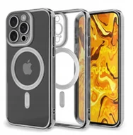 Etui i futerały do telefonów - Etui Do Apple iPhone 16 Pro Do Magsafe, Srebrne, Metal, Ochronne, Case - miniaturka - grafika 1