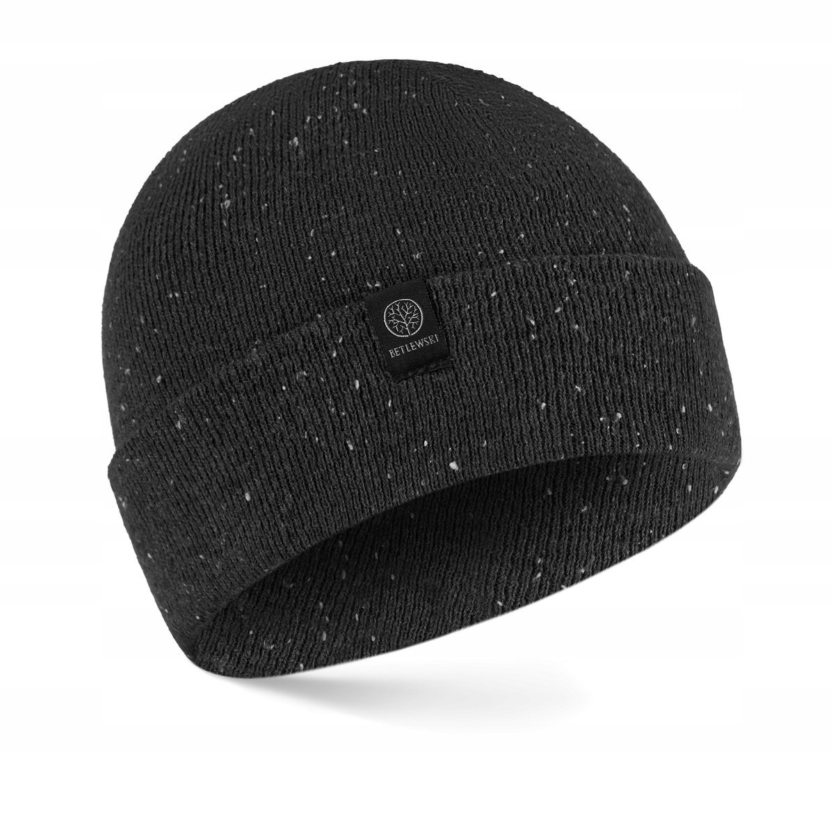 Betlewski SZARY Męska wywijana czapka zimowa WINTER