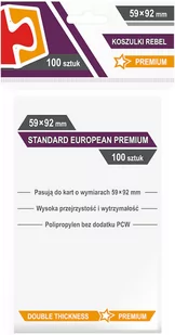Rebel Koszulki Standard European Premium 59x92 (100szt) (232244) - Akcesoria do gier planszowych - miniaturka - grafika 1