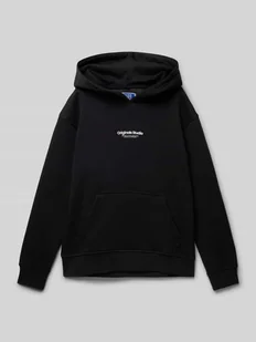 Bluza z kapturem i nadrukiem z logo model ‘JORVESTERBRO’ - Swetry dla chłopców - miniaturka - grafika 1