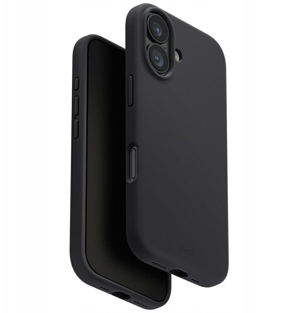 Etui UNIQ Lino do Apple iPhone 17 Magclick Charging szary