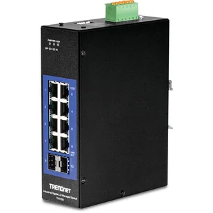 Trendnet TI-G102i Zarządzany L2 Gigabit Ethernet (10/100/1000) Czarny - Pozostałe akcesoria sieciowe - miniaturka - grafika 1