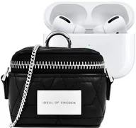 Akcesoria do słuchawek - Ideal of Sweden Poppy AirPods Zip Bag Quilted Black - miniaturka - grafika 1