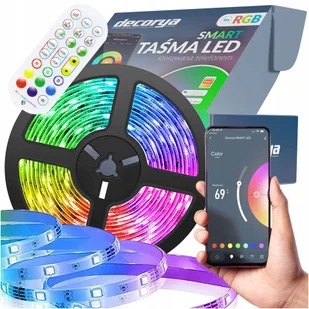 Wodoodporny Pasek Led Taśma Rgb Kolorowy Sterowanie Aplikacją W Telefonie - Taśmy LED - miniaturka - grafika 1