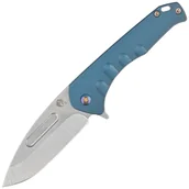 Noże - Nóż składany Medford Praetorian Swift FL Flipper Tumbled Blade, Blue Handle, Flamed HW/Clip, S45VN (MKFF2064TD-44TM-TFCF-Q4) - miniaturka - grafika 1