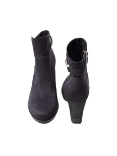 TOM TAILOR Damskie sztyblety 7991702, niebieskie (Navy 0003), 36 EU - Botki damskie - miniaturka - grafika 1