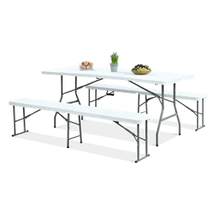 Zestaw CATERINGOWY stół 180 + 2x ławka - Stoły gastronomiczne - miniaturka - grafika 1