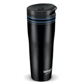 Kubki termiczne - Lamart Kubek termiczny MANQ LT4050 czarny/niebieski) - miniaturka - grafika 1