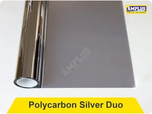 Folia przeciwsłoneczna na poliwęglan Polycarbon Silver Duo - Akcesoria do okien - miniaturka - grafika 1