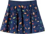 Sukienki i spódniczki dla dziewczynek - vidaXL Spódniczka dziecięca, granatowa, 116 - miniaturka - grafika 1