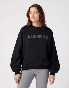 WRANGLER CREW SWEATSHIRT BLACK W6Q2FA100 XS - Bluzy damskie - miniaturka - grafika 1