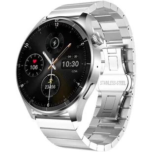 Forever Grand SW-710 46mm Srebrny - Smartwatch - miniaturka - grafika 1