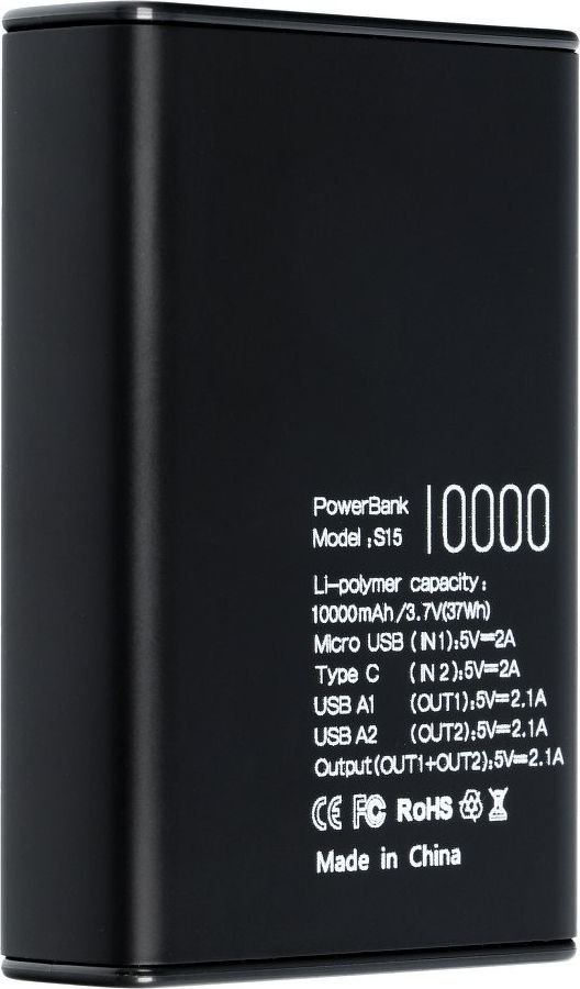 Puridea S15 10000 mAh Czarny