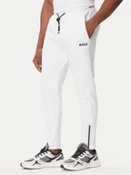 Spodnie sportowe męskie - BOSS Spodnie dresowe Hicon 50542940 Biały Regular Fit - miniaturka - grafika 1