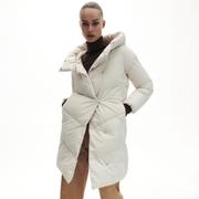 Płaszcze damskie - Reserved - Pikowany płaszcz - Kremowy - miniaturka - grafika 1