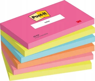 Post-it Post-It 7100259224, Rectangle, Blue, Green, Orange, Pink, Paper, Poptimistic, 127 mm, 76 mm - Etykiety samoprzylepne i bloki etykiet - miniaturka - grafika 1