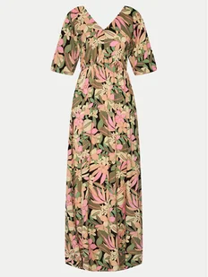 Roxy Sukienka letnia Peaceful Swell Again ERJWD03789 Kolorowy Regular Fit - Sukienki - miniaturka - grafika 1