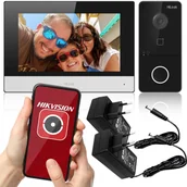 Wideodomofony - Zestaw wideodomofonowy IP Hilook by Hikvision IP-VIS-SLIM - miniaturka - grafika 1